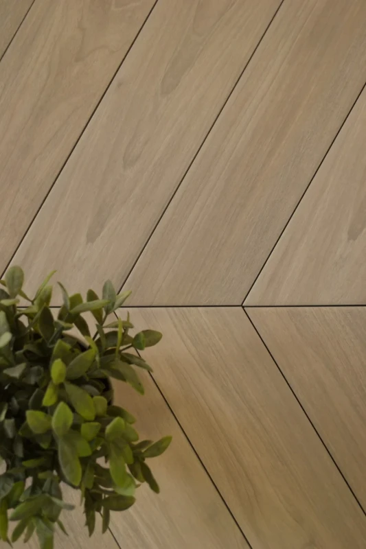 Sleek Wood Beige Chevron. .webp