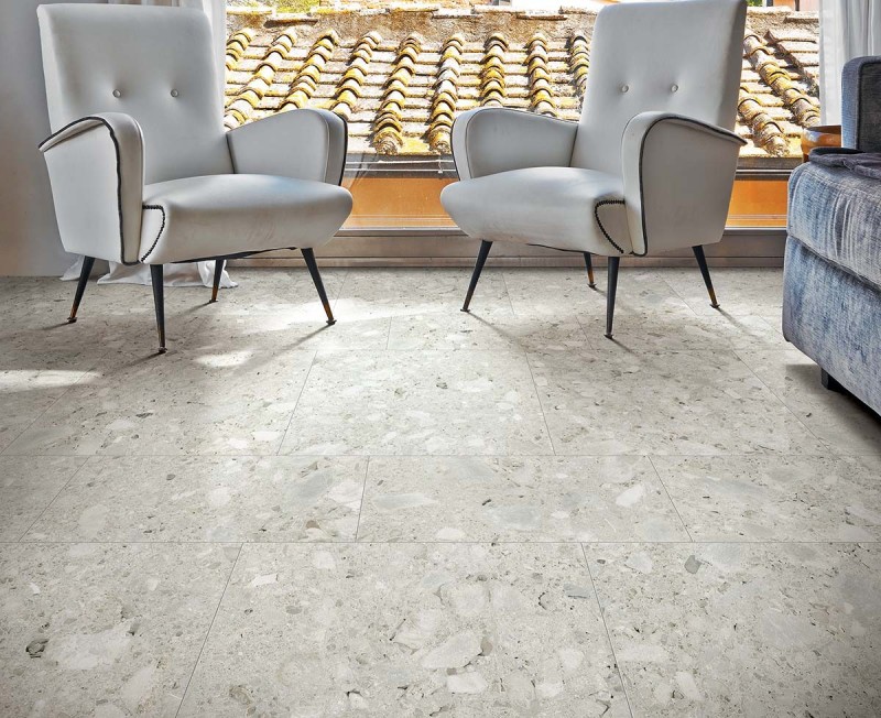 Płytki kamienne lastryko szare Marazzi Mystone Ceppo di Gre Grey 75x75 17919
