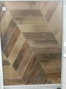 Płytki szewron drewno brąz francuska jodełka Marazzi treverksoul brown M0MM 11x54