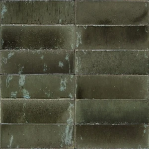 Płytki cegiełki butelkowa zieleń Ragno Gleeze Grigio Glossy 5x15 (R8HS)