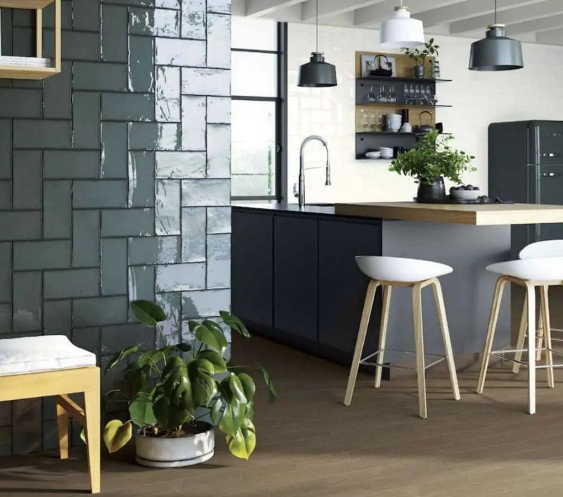Estudio Bohemia Fairoaks Green Brillo 12,5x25 płytka cegiełka 128976