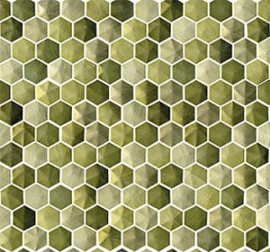 Mozaiki metalowe L'Antic Colors Aluminium Olive 28,5x30,5x0,2 cm