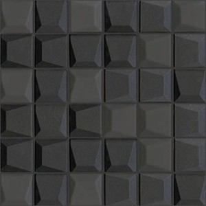 Mozaiki szklane L'Antic Effect Square Black 30x30x0,8 cm