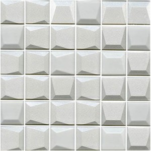 Mozaiki szklane L'Antic Effect Square White 30x30x0,8 cm
