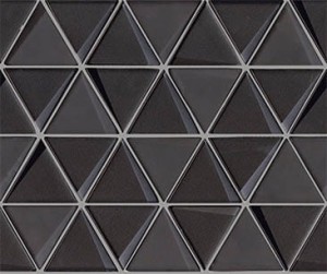 Mozaiki szklane L'Antic Effect Triangle Black 31x26x0,8 cm