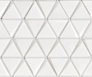 Mozaiki szklane L'Antic Effect Triangle White 31x26x0,8 cm