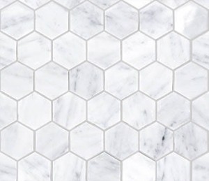 Mozaiki marmurowe L'Antic Essential Hexagon Carrara Pulido 25,8x29,8x1 cm