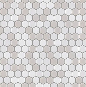 Mozaiki szklane L'Antic Glaze Hexagon Beiges Matt 30x29,6x0,6 cm