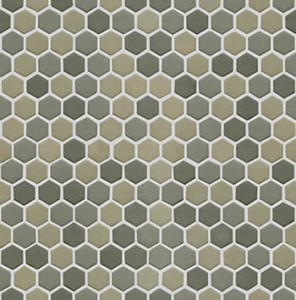 Mozaiki szklane L'Antic Glaze Hexagon Greys Matt 29,6x30x0,6 cm