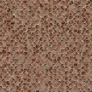 Mozaiki metalowe L'Antic Gravity Aluminium Hexagon Copper 30,4x30,7x0,4 cm