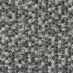 Mozaiki metalowe L'Antic Gravity Aluminium Hexagon Metal Titanium 30,4x30,7x0,4 cm