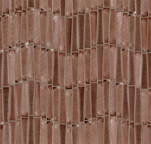 Mozaiki metalowe L'Antic Gravity Aluminium Wave Copper 28,9x30,2 cm