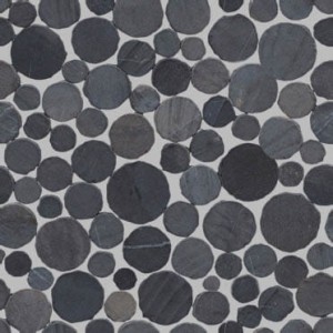 Mozaika kamienna L'Antic Paradise Round Stone Negro 31,5x31,5x1 cm