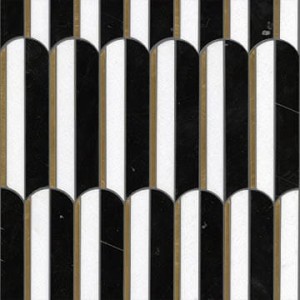 Mozaiki mix L'Antic Piano Black 30,5x30,5x1 cm