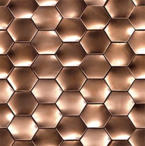Mozaiki metalowe L'Antic Web Copper 29,1x29,3x0,95 cm