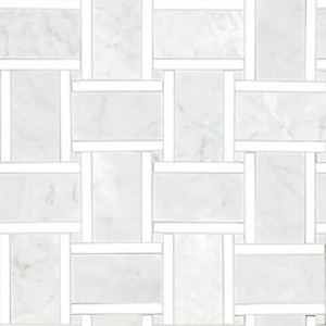 Mozaiki marmurowe L'Antic Essential Braid Carrara 30,8x30,8x1 cm
