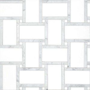Mozaiki marmurowe L'Antic Essential Braid Thassos  30,8x30,8x1 cm