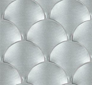 Mozaiki metalowe L'Antic Gravity Aluminium Shell Aquamarine 24,4x26,4 cm