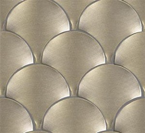 Mozaiki metalowe L'Antic Gravity Aluminium Shell Gold 24,4x26,4 cm