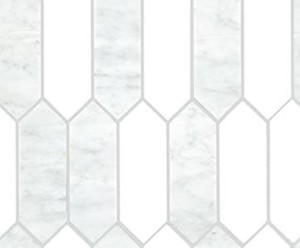 Mozaiki kamienne L'Antic Lines Boll Carrara Thassos 25,3x30,6x1 cm