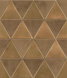 Mozaiki metalowe L'Antic Metal Copper Triangles 26x30,2x0,5-0,8 cm