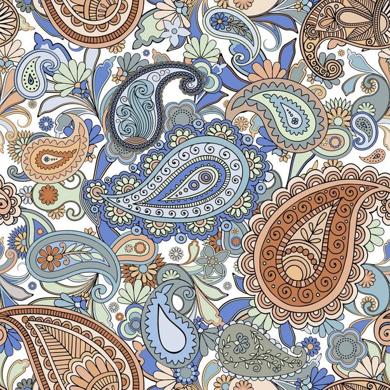 Keros Paisley Nur 25x25 płytka patchwork dekoracyjna 135851