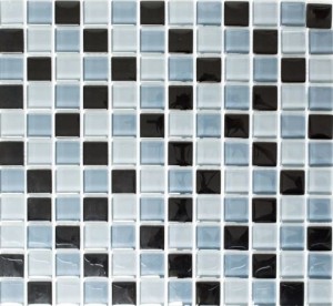 Mozaika szkło szara czarna biała Metropol MM 1155 32,7 x 30,2