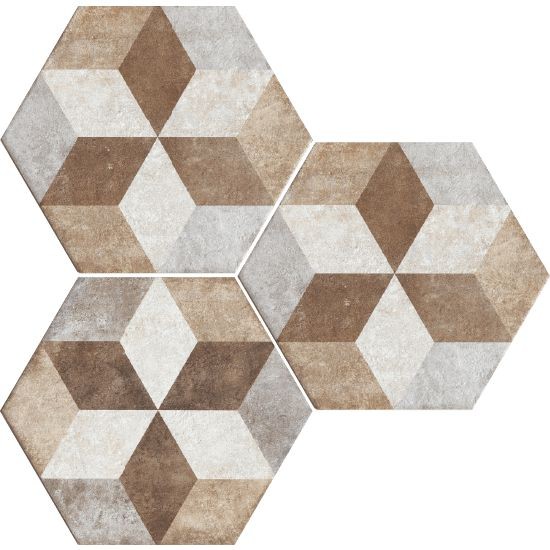 Fioranese Heritage Exagona Deco Texture_4 34,5x40 HET4EX płytka heksagonalna 129998