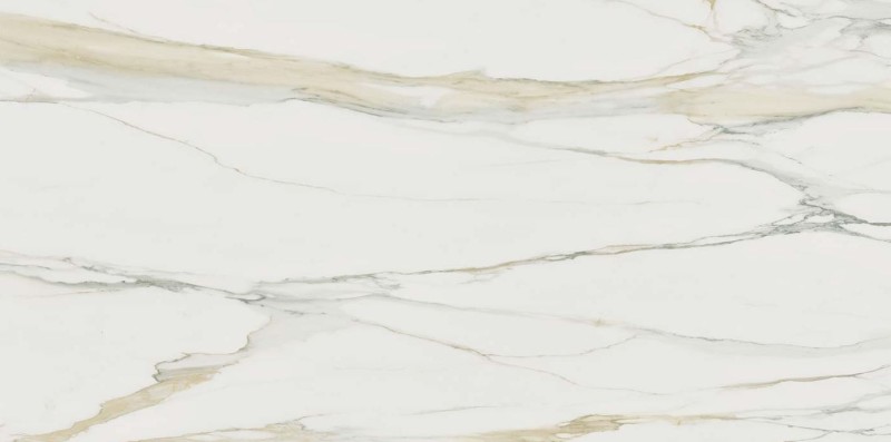 Płytki duże podłogowe biały marmur delikatna brąz czarna żyła Florim Rex Classici di Rex Calacatta Gold Gloss 160x320x6mm 96495