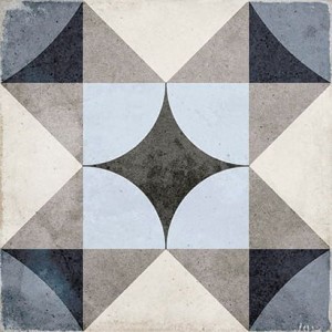 Equipe Art Nouveau Palais Blue 20x20 płytka gresowa patchwork