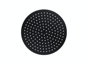 Deszczownica natryskowa Corsan CMDO30BL SLIM stalowa czarna okrągła 30 cm