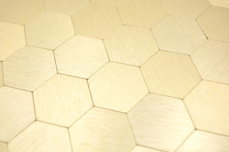 Mozaika miedziana heksagonalna dell arte hex brushed MM 1453 30x30  | iglazura24.pl.webp