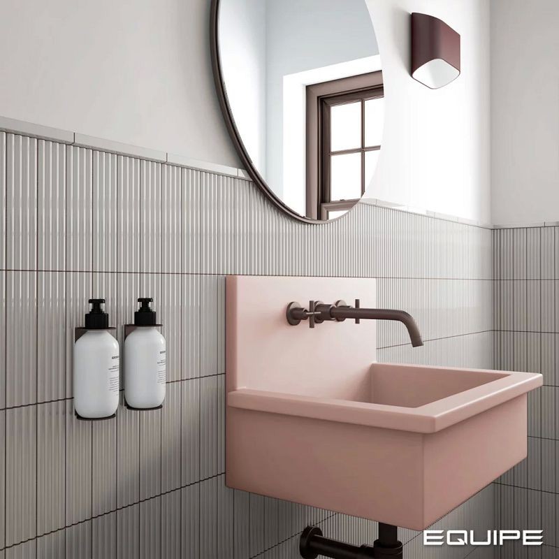 Equipe Costa Nova Onda Grey 5x20 płytki cegiełki dekoracyjne 3D 127246