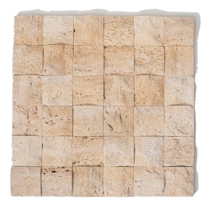 Mozaika trawertynowa splitface classic 5x5 30,1x30,1x1,8cm