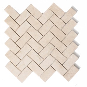 Mozaika marmurowa jodelka Beige Crystallino 29,1x30,5