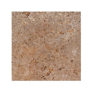 Płytka trawertynowa brążowa Antique Rouge młotkowana 15x15x1 cm