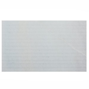 Płytka marmurowa biała Bianco Neve Deco ryflowana wys. 30 cm