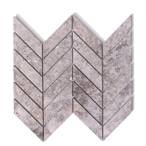 Mozaika marmurowa chevron Tundra Blue 24,1x29,1