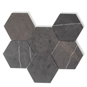 Mozaika marmurowa heksagon Pietra Grey  27x30,5