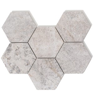 Mozaika marmurowa heksagon Tundra Grey  27x30,5