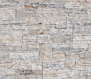 Płytka elewacyjna trawertynowa brązowa Alabastrino Rustic łupana wys. 7 cm