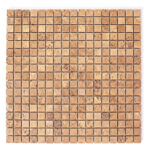Mozaika trawertynowa brązowa satynowa 31.1x31.1x1cm