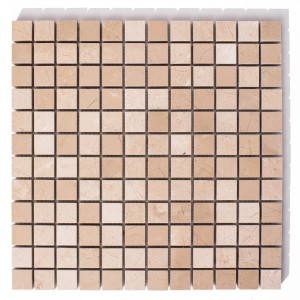 Mozaika marmurowa brązowa Coffee Desert glossy 30,5x30,5x1,7cm