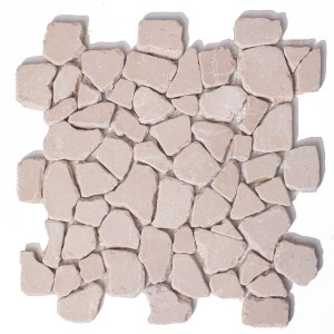 Mozaika marmurowa rolling stone Cream Pine 25,5x25,5x1cm
