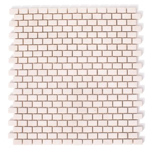Mozaika marmurowa cegiełki Brick Bone Beige Crystallino 28x30,5