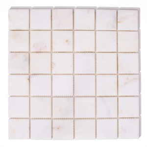 Mozaika marmurowa biała Afyon White polerowana 31.8x31.8x1cm