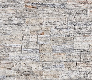 Płytka elewacyjna trawertynowa brązowa Alabastrino Rustic łupana wys. 7 cm