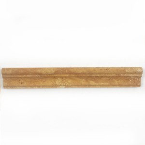 Cokół-gzyms trawertyn brązowy Cornice Gold satyna 4,5x30,5 cm
