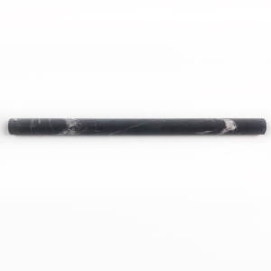 Cokół-wałek marmurowy czarny Pencil Black Silk satyna 2x30,5 cm