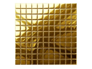 MOZAIKA SZKLANA ZŁOTA GOLD METALIC 30x30cm 8mm